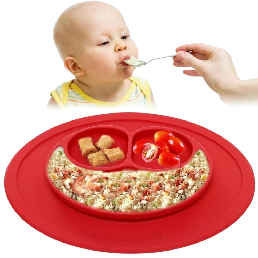 Silicone Baby Feeding Snack Mat Toddler Suction Placemat & Food Tray