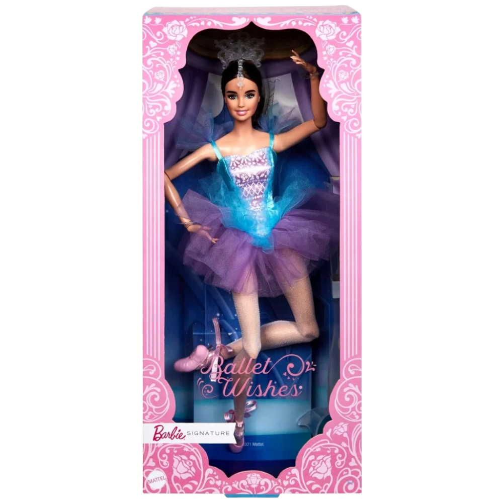 Barbie Signature Ballet Wishes 12-Inch Posable Ballerina Doll New 6+ Collectible Hcb87 Toy