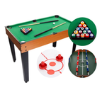 Abeec 3-In-1 Games Table Kids Air Hockey Football Pool Multi Sports Game Table 5+