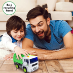 Abeec Recycling Truck Toy for Kids Educational Garbage Collection Vehicle Pretend Play Toy