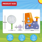 Abeec Flying Disc Launcher Toy for Kids Garden Game with 6 Flying Discs & 2 Launchers