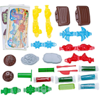 Dino World Play Dough Suitcase Set 26pcs Dinosaur Moulds Creative Toy Kit Ages 3-6