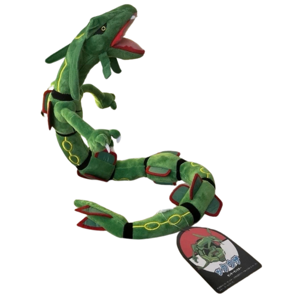 Pokémon Rayquaza Plush Soft Posable Toy 76cm Green Dragon Teddy Collectible Gift