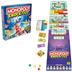 Monopoly Knockout Family Party Board Game Fast Paced Shuffleboard Game for 2-8 Players 8+!