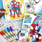 Crayola Spider-Man Color Wonder Mess-Free Colouring Set 18 Pages & Markers Activity Toy for Ages 3+