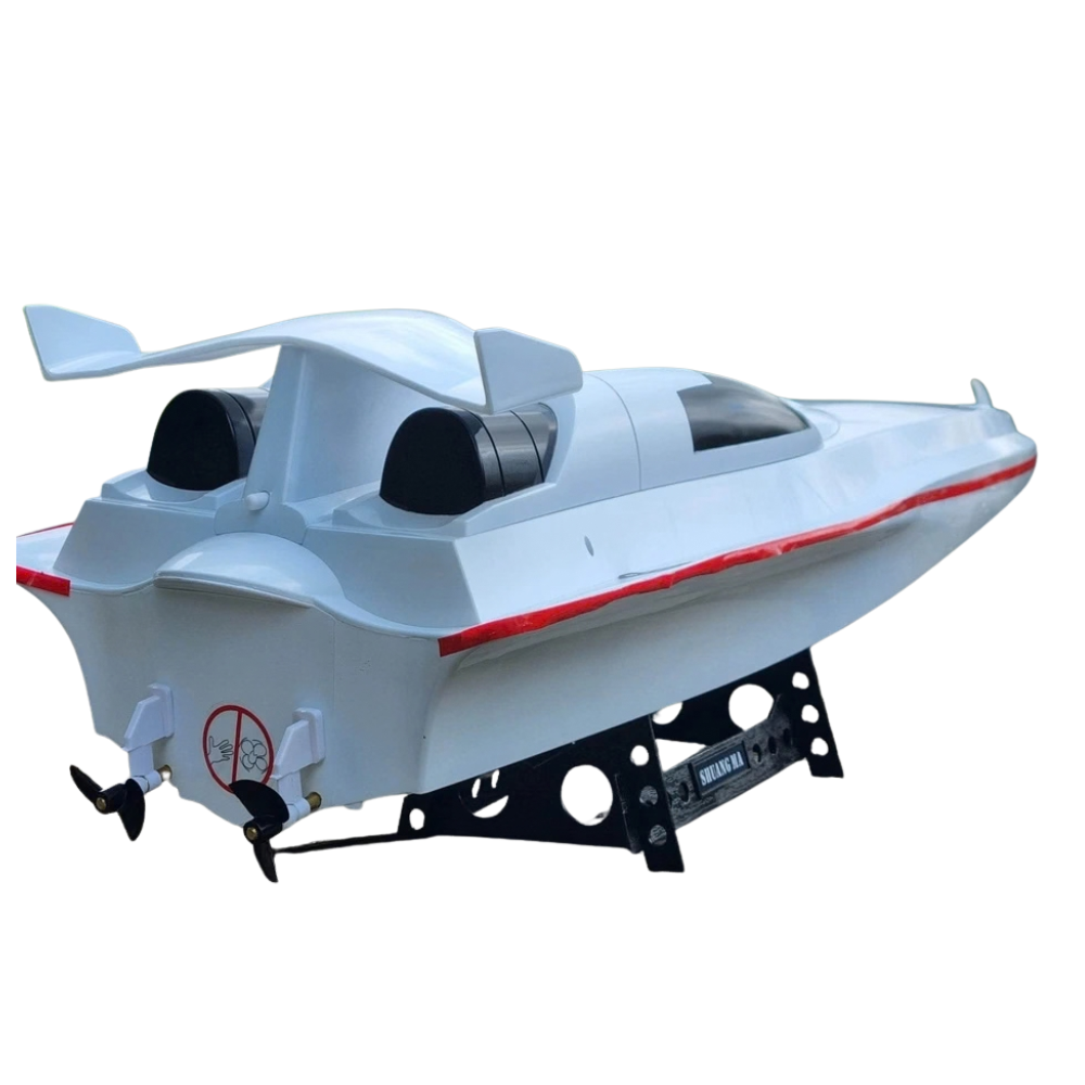 Rc Racing Yacht Boat Twin Motor 2.4ghz 15kmh Remote Control Speed Boat Kids 10+