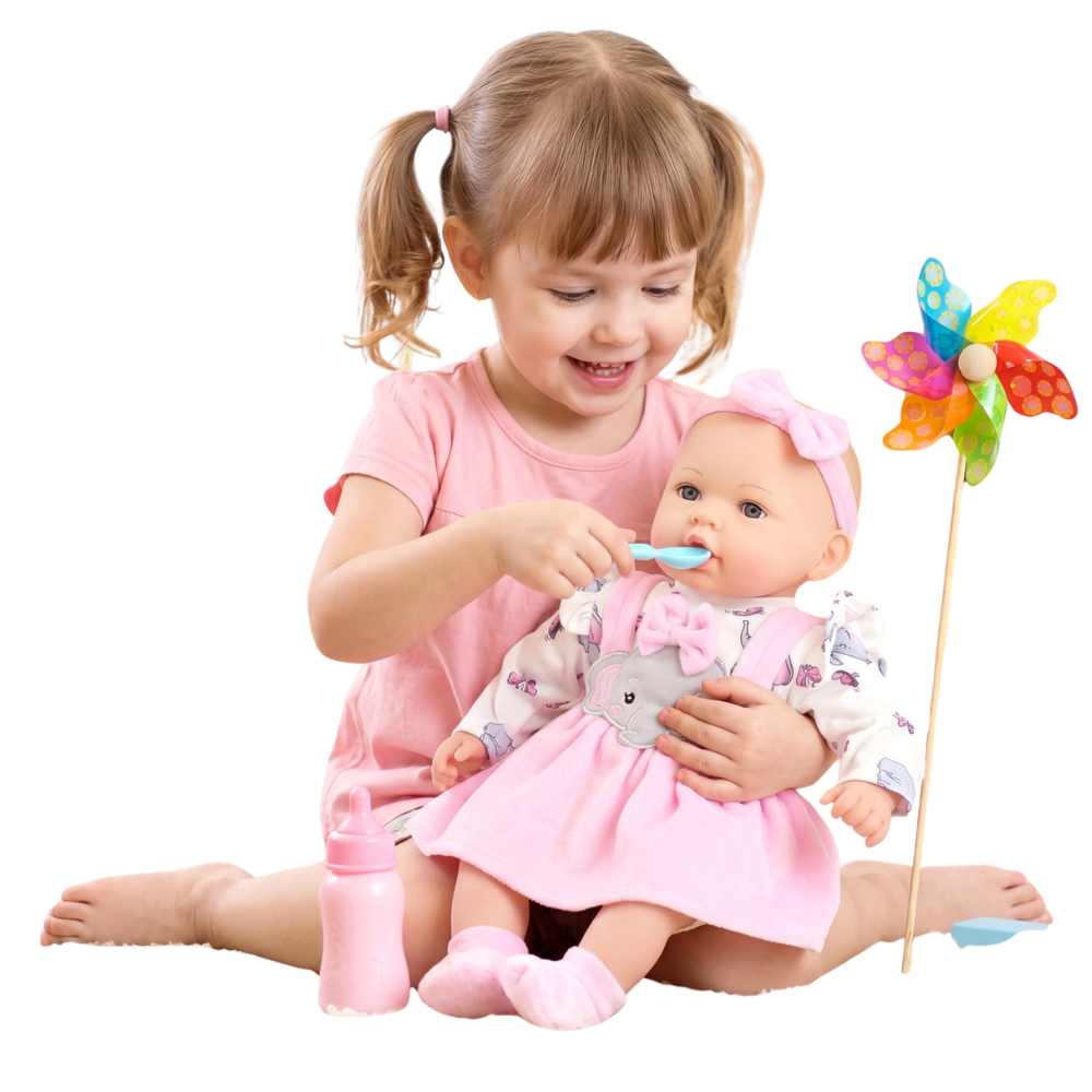 BiBi Doll 18" Soft Body Interactive Baby Doll or 2-Pack Doll Clothes Set Choose