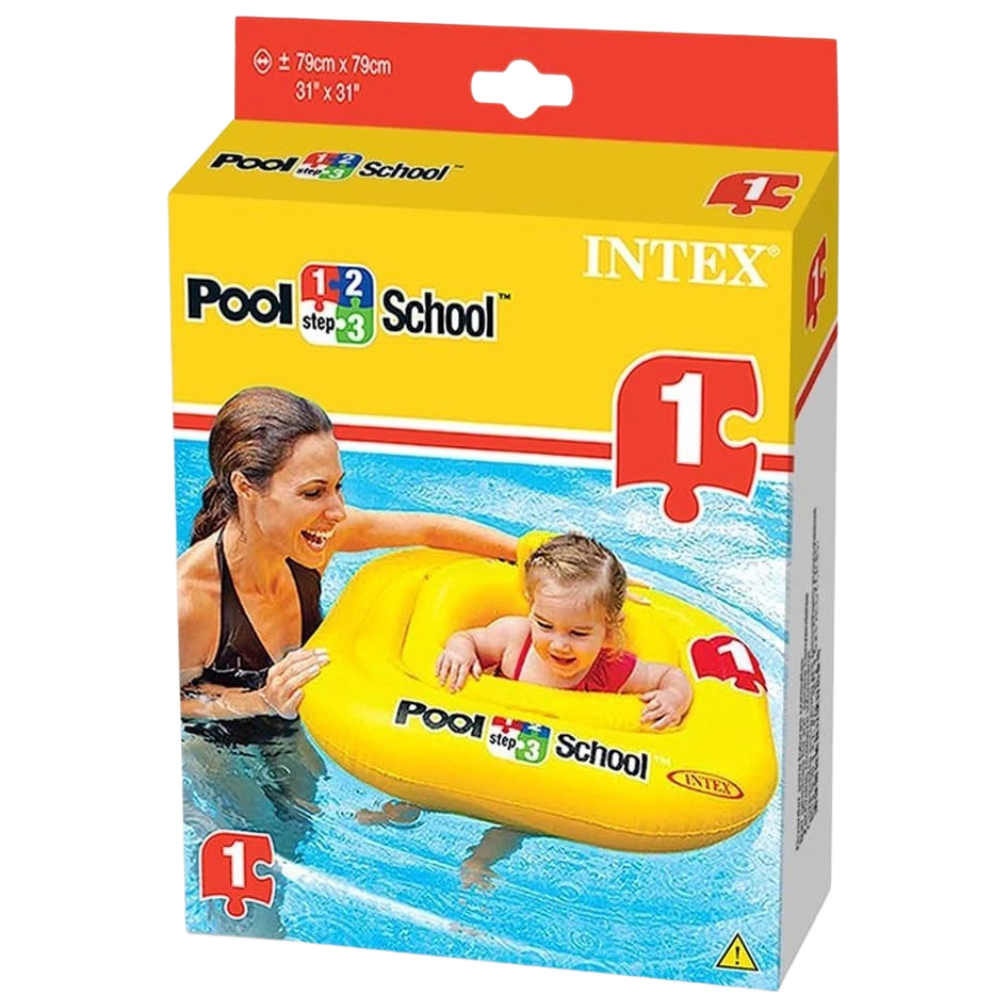 Baby Pool Float Deluxe Seat with Sunshade Infant Swimming Ring for Pool & Beach