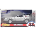 Jada Back to the Future DeLorean 1:32 Diecast Model Car with Opening Doors, 2 Variants