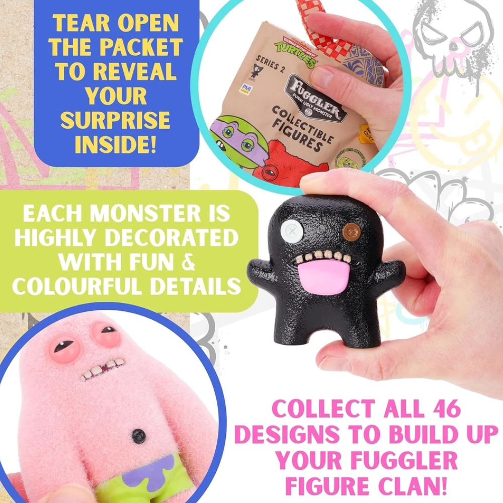 Toyland Fuggler Series 2 7cm Collectible Monster Figure Blind Bag Mystery Toy 46 to Collect Ages 3+