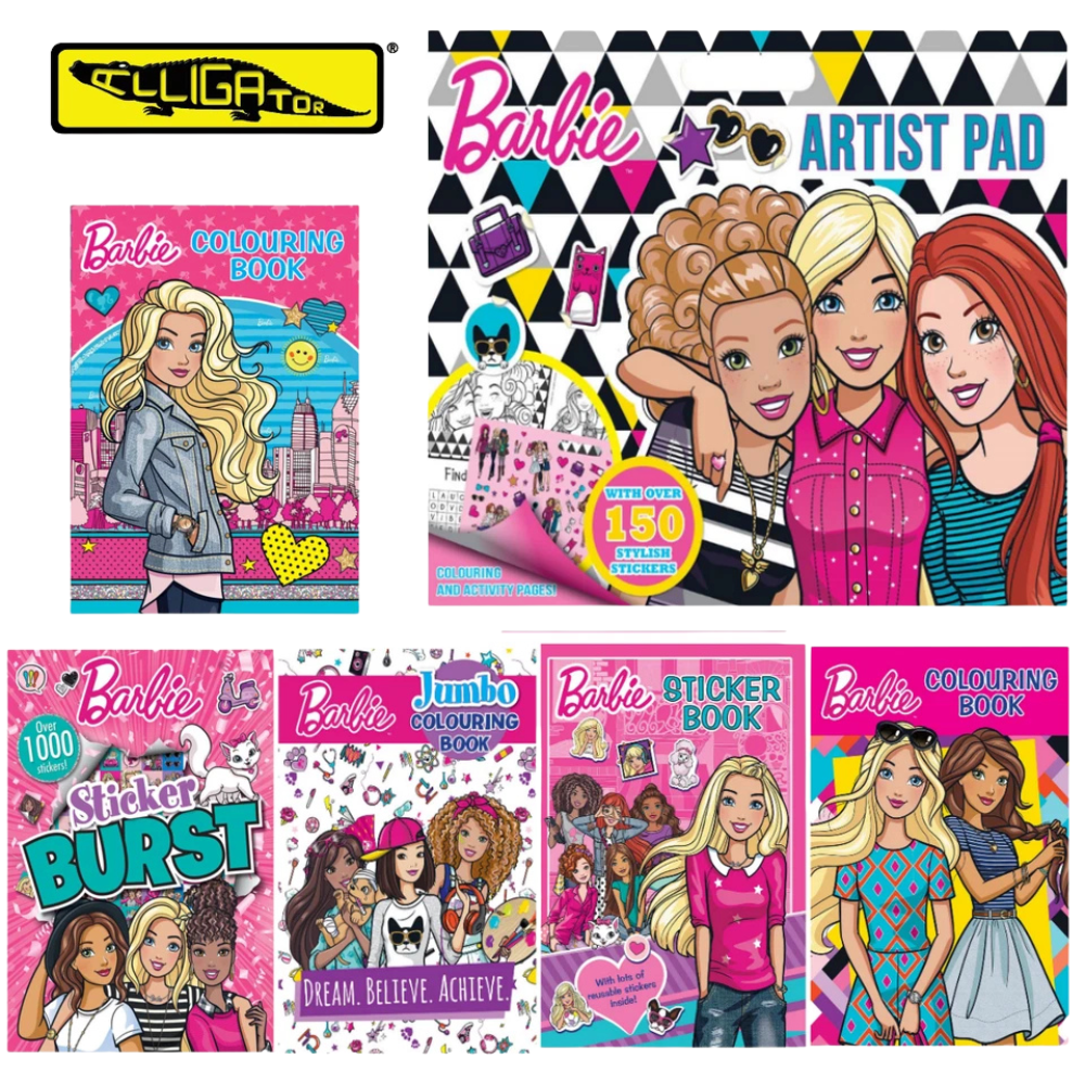 Barbie Colouring Book A4 Drawing Sheets for Kids Ages 3+ – 32 Fun Designs & Creative Activities