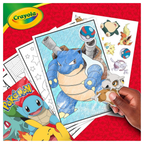 Crayola Pokémon Colouring Book with Stickers 96 Pages Activity Book for Ages 3+