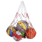 2x Nylon Mesh Ball Carrier Bags for Volleyball Basketball Football Sports Storage