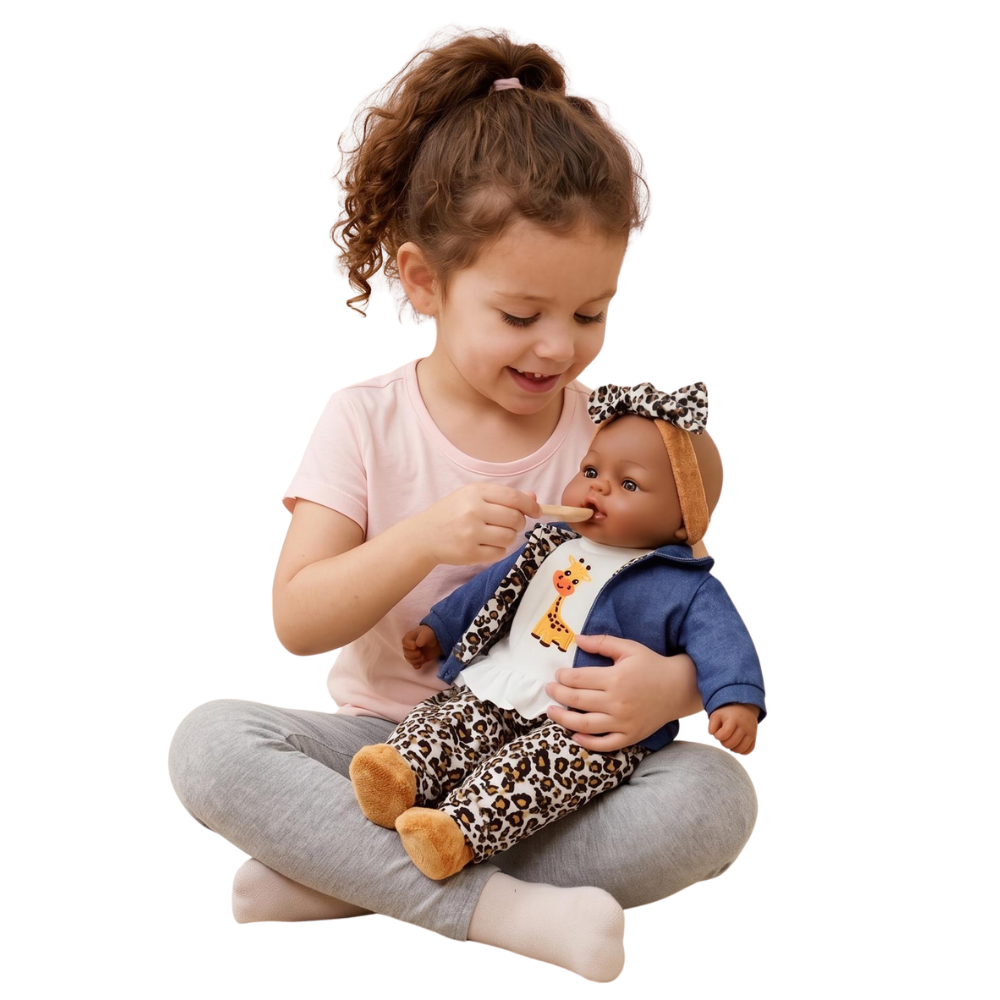 BiBi Doll 18" Soft Body Interactive Baby Doll or 2-Pack Doll Clothes Set Choose