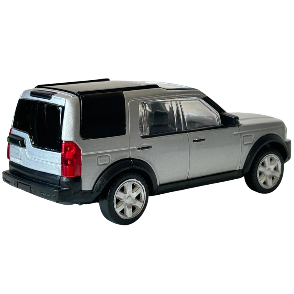 Rastar Land Rover Discovery 3 Diecast Model Car Toy Silver 1:43 Scale British Suv Collectible