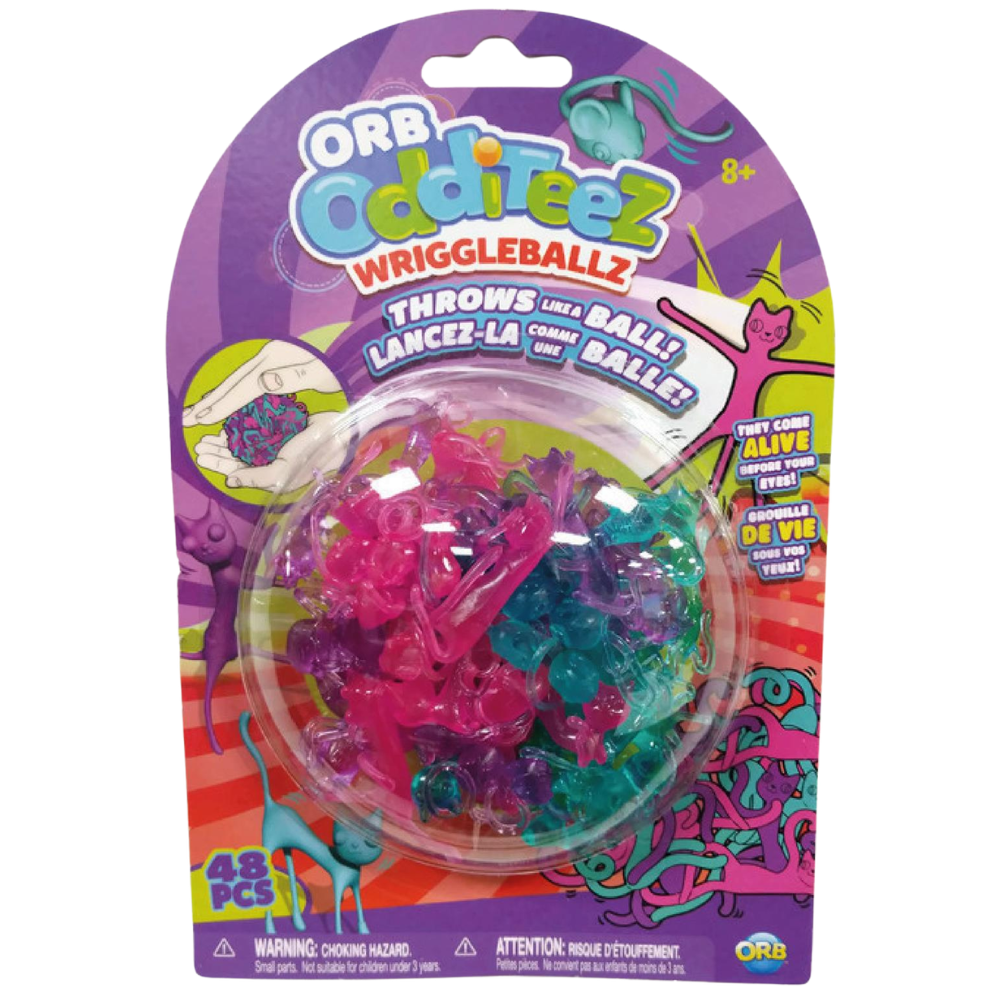 Orb Odditeez Wriggleballz Fun Squishy Toy Collection Collect All 4 Sensory Fidget Toys