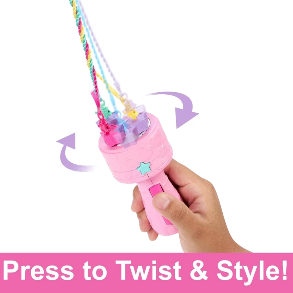 Barbie Dreamtopia Twist 'N Style Fantasy Braid Doll Rainbow Hair Accessories
