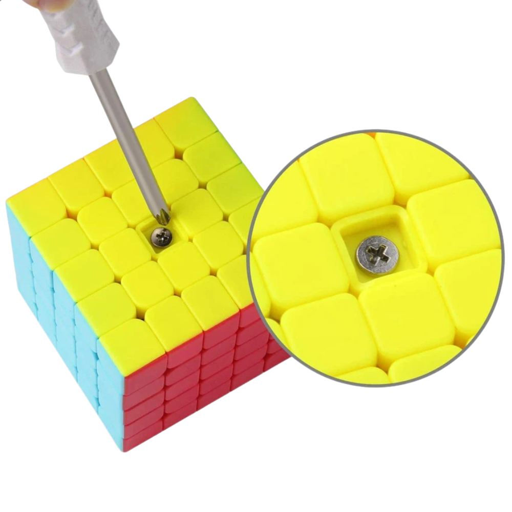 Qiyi 5x5 Stickerless Speed Cube Puzzle Toy for Kids Smooth Twist Magic Cube Brain Teaser