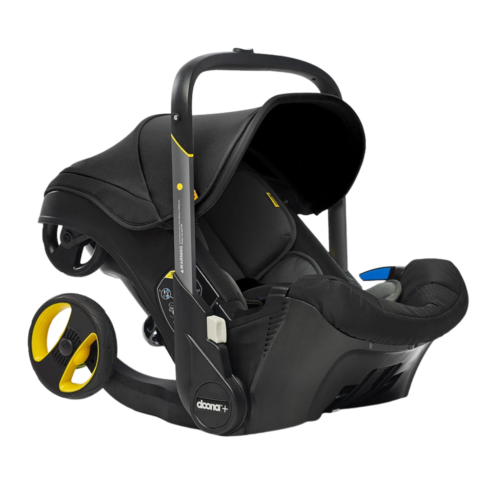 Doona+ Baby Car Seat & Travel Stroller Convertible Pushchair Infant Car Seat Black