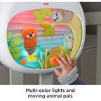 Fisher-Price Settle & Sleep Projection Soother Music Lights Moving Animals Baby Crib Newborn