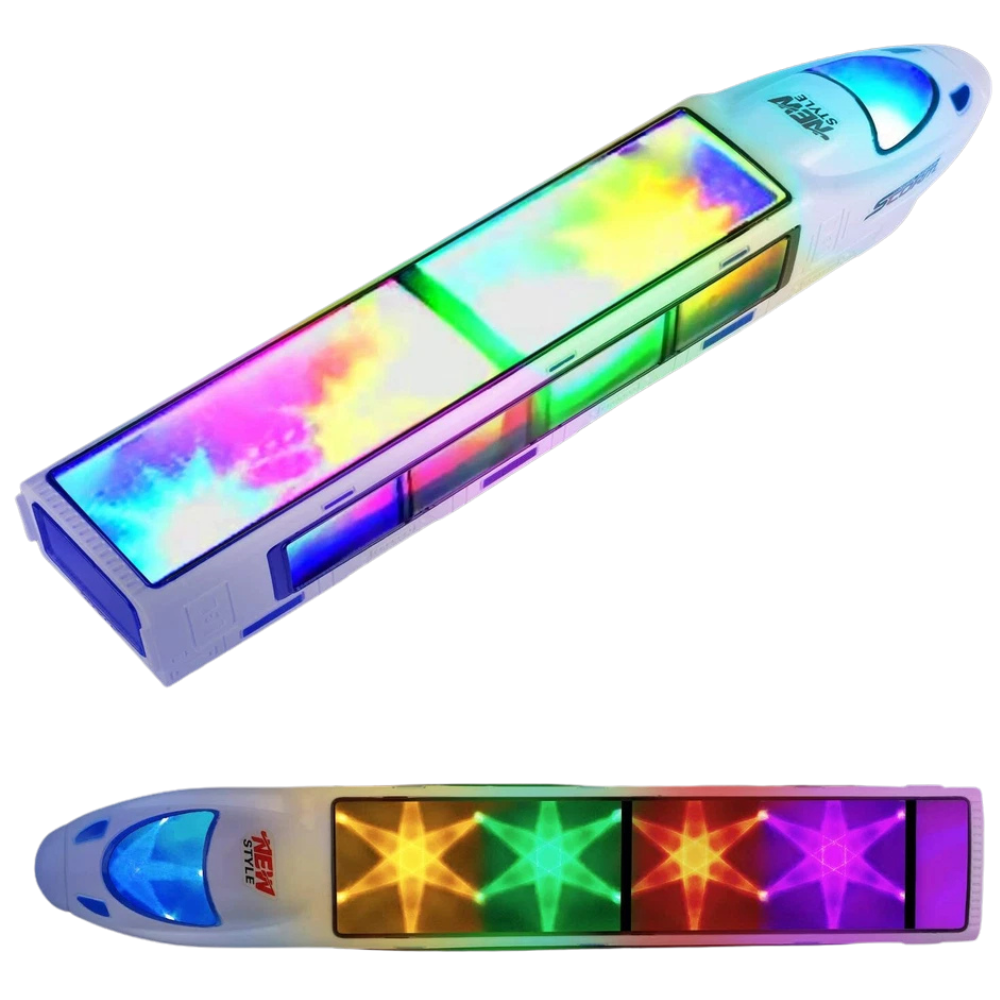 Kids Bullet Train and Carriages Electric Toy Led Flashing Lights Sound Effects Gift