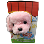 Cute Pink Walking and Barking Pet Toy for Kids Interactive Little Animal Gift for Children