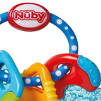 Nuby Icy Bite Keys Baby Teether with PureIce Cooling Gel, Textured Teething Toy 3+ Months