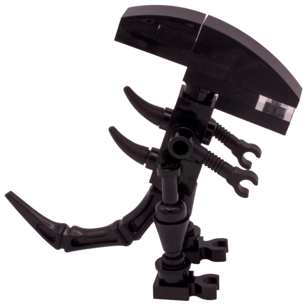 Lego Alien Xenomorph & Facehugger Custom Kit Made with Real Lego Bricks Display Set