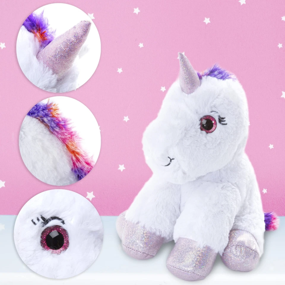 Abeec Light Up Unicorn Plush Toy Magical Soft Cuddly Unicorn Gift for Kids Bedroom Decor