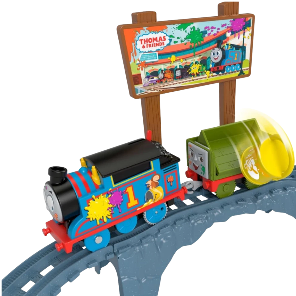 Thomas & Friends Paint Delivery Set Motorized Thomas Train Troublesome Truck Track Kids 3+ New