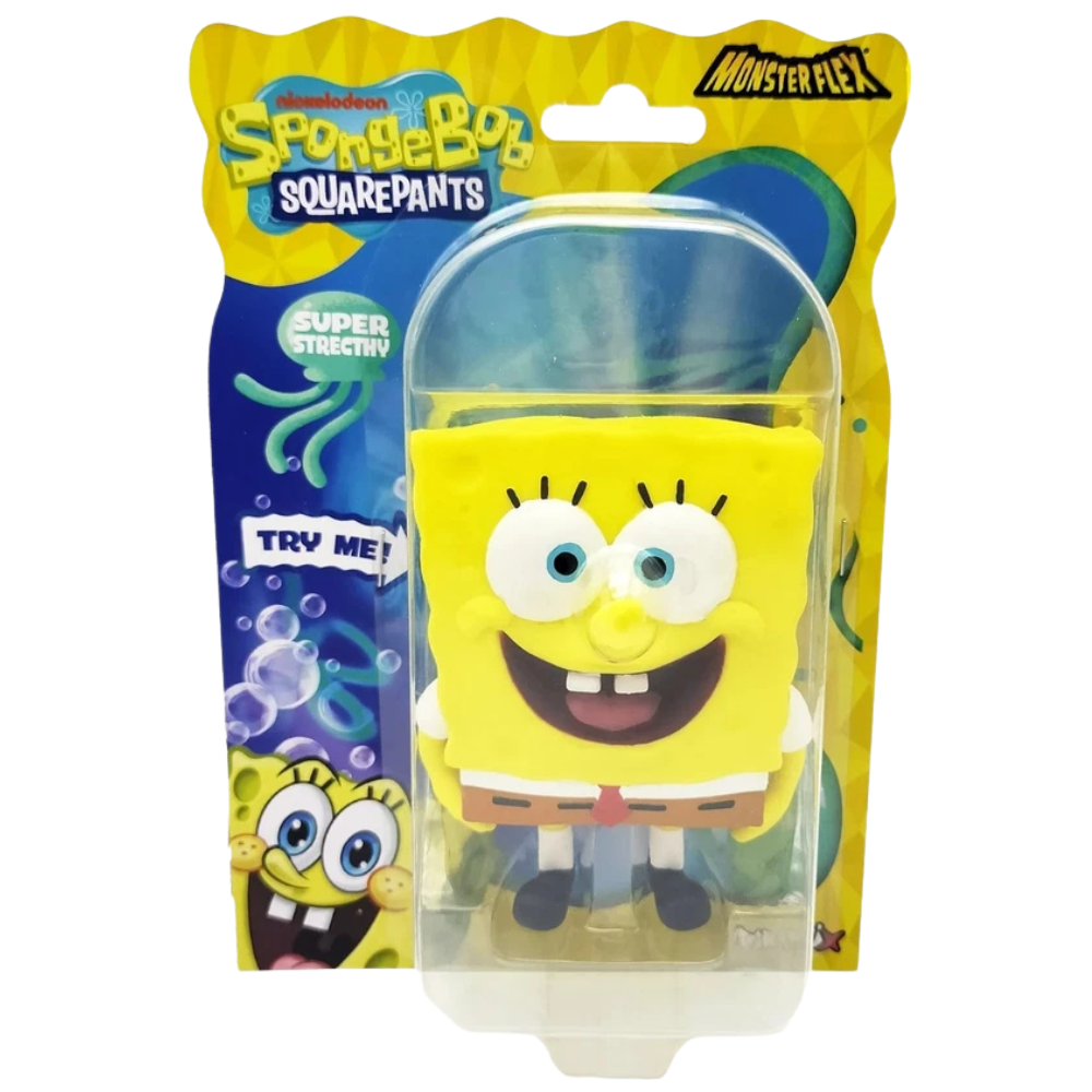 SpongeBob Monster Flex Super Stretchy Figure Choose Your Favourite Character Squishy & Flexible Fidget Toy for Kids