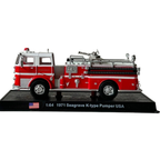 1971 Seagrave K-Type Pumper USA Fire Brigade Truck 1:64 Amercom Diecast Model
