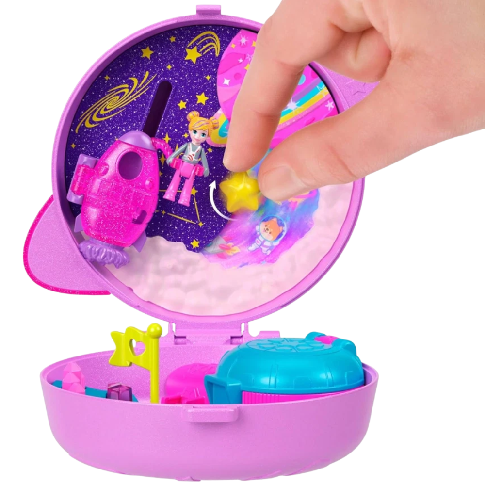 Polly Pocket Planet Polly Compact Playset Space Adventure Micro Doll Accessories Toy 4+