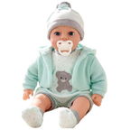 Bibi Doll Willow 18 Inch Baby Doll Girl Soft Body Toy Mint Green Outfit Sounds 3+ Gift Kids