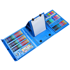 Rls 208 Piece Deluxe Blue Colouring Art Set in Portable Case for Kids Drawing and Painting
