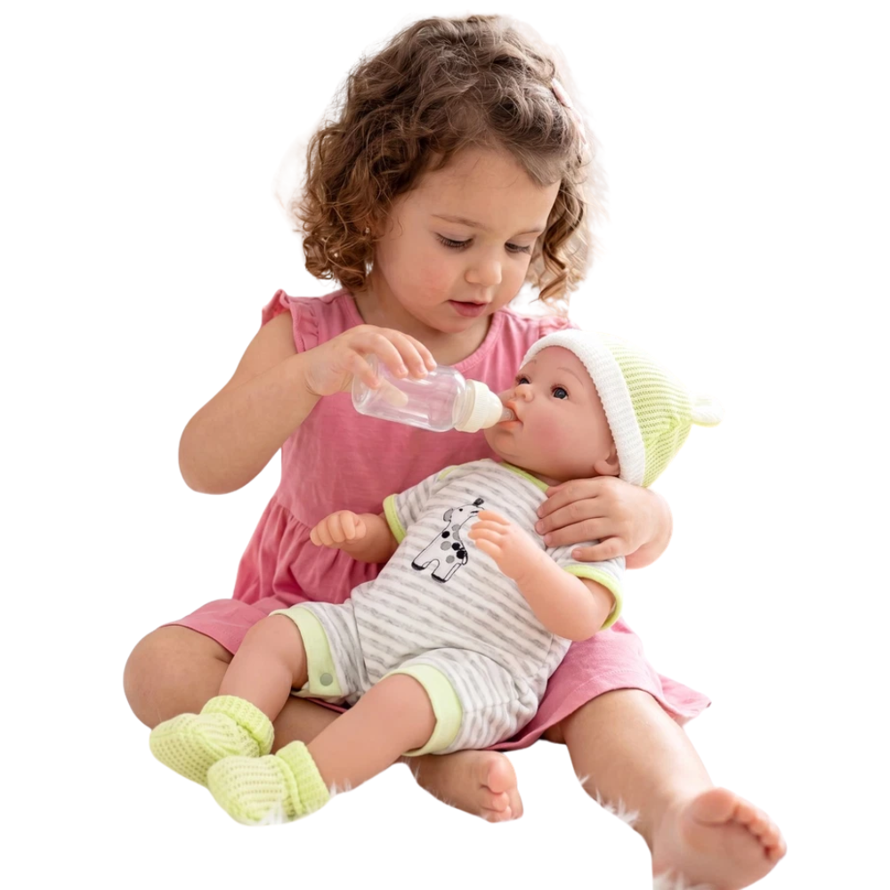 20" Realistic Reborn Silicone Handmade Baby Doll Baby Girl & Boy with Dummy & Bottle