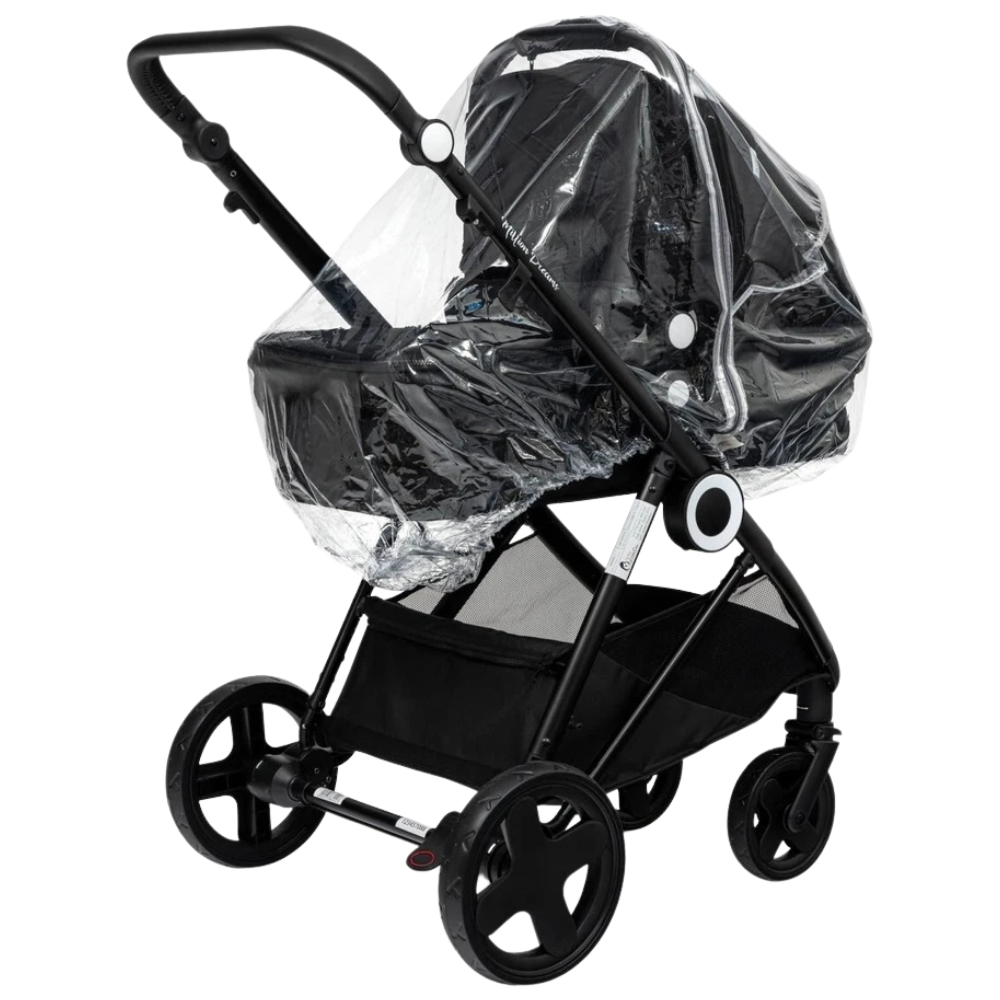 2-In-1 Rain Cover Compatible with Venicci Pushchair Pram Stroller All Models Weather Guard