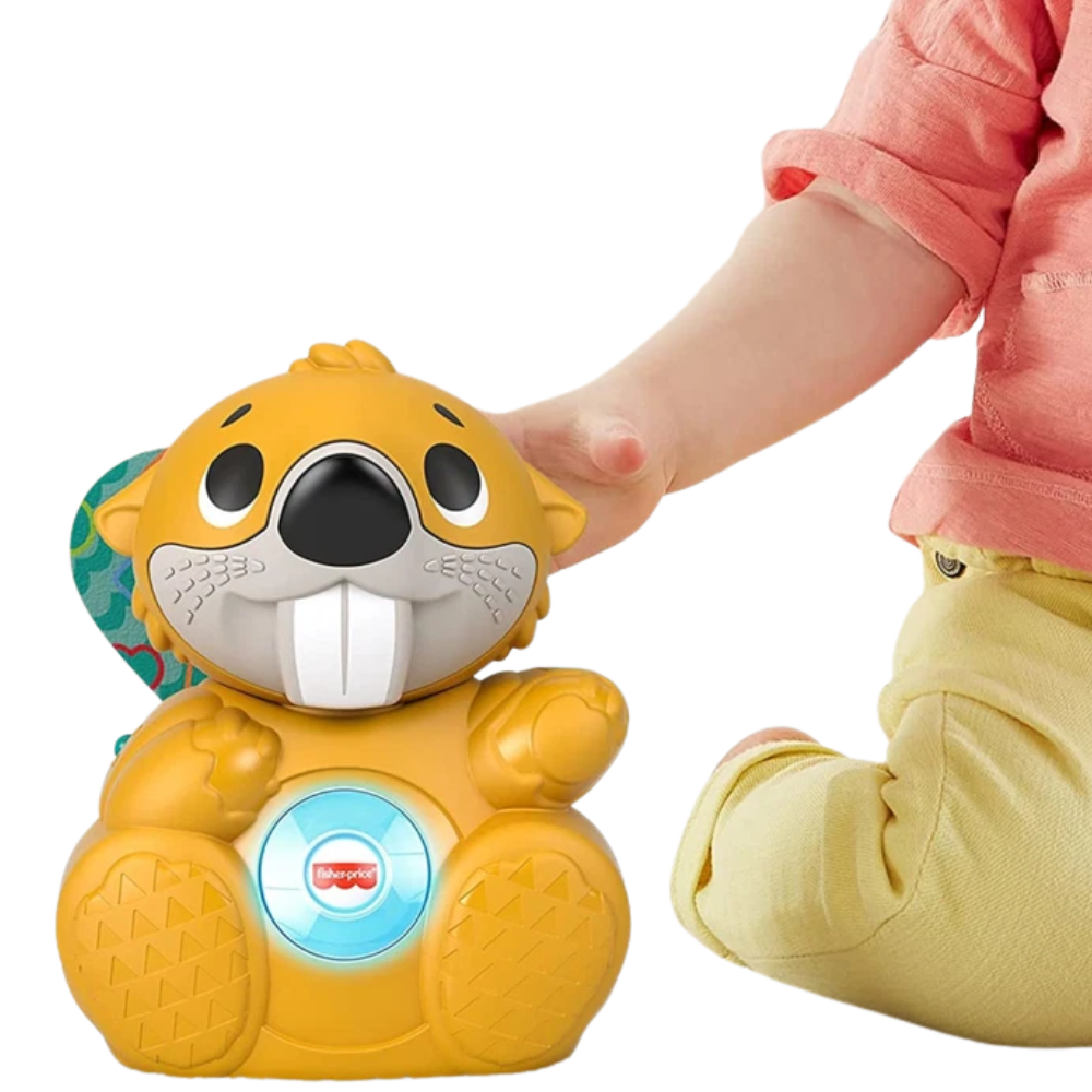 Fisher-Price Linkimals Boppin Beaver Light-Up Musical Activity Toy for Baby Play