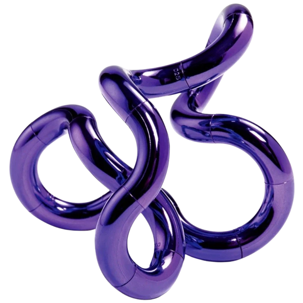 Tangle Jr Smooth Metallic Sensory Fidget Toy Tactile Stress Relief Autism Adhd Special Needs