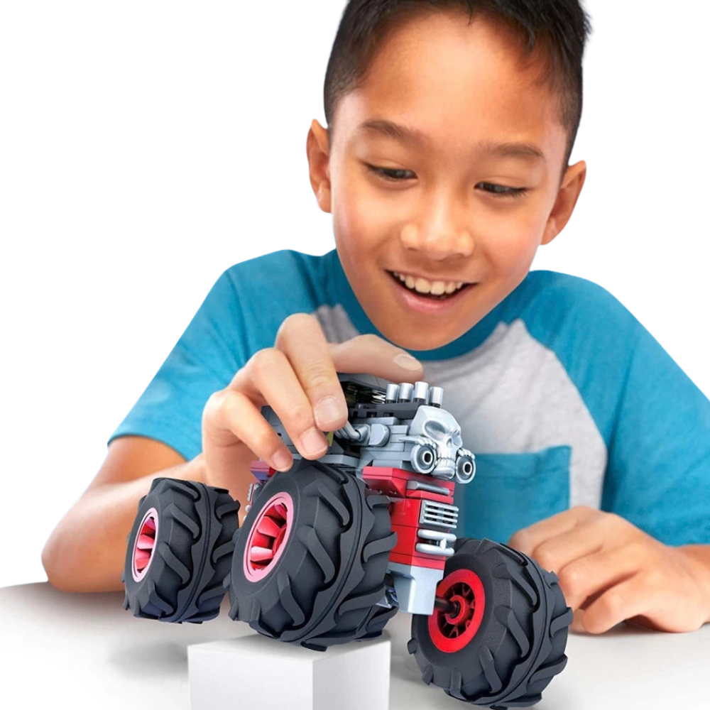 Hot Wheels Mega Construx Bone Shaker Monster Truck 194pc Building Set Kids Mattel