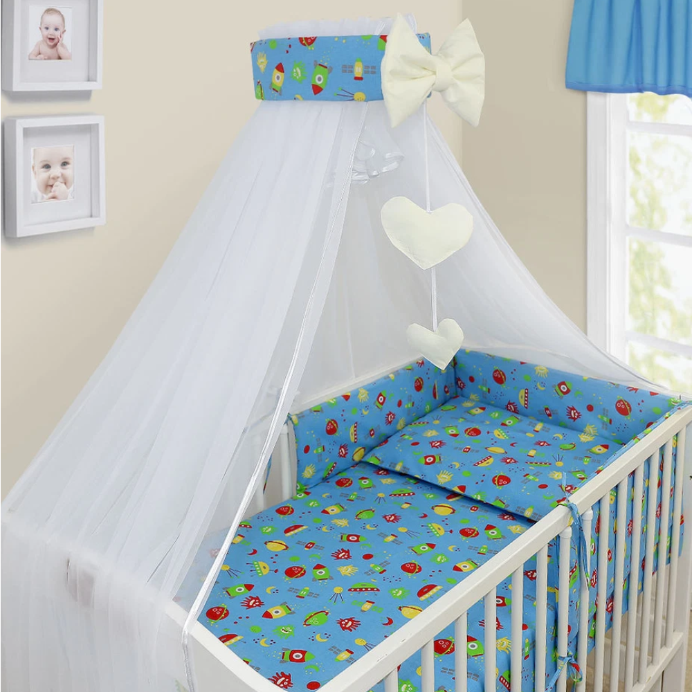 Baby Nursery Canopy Drape Mosquito Net with Holder Cot Crib Bed Canopy