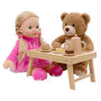 12" Baby Doll Sleeping Cuddle Toy Soft Plush Body with Vinyl Head BiBi Doll