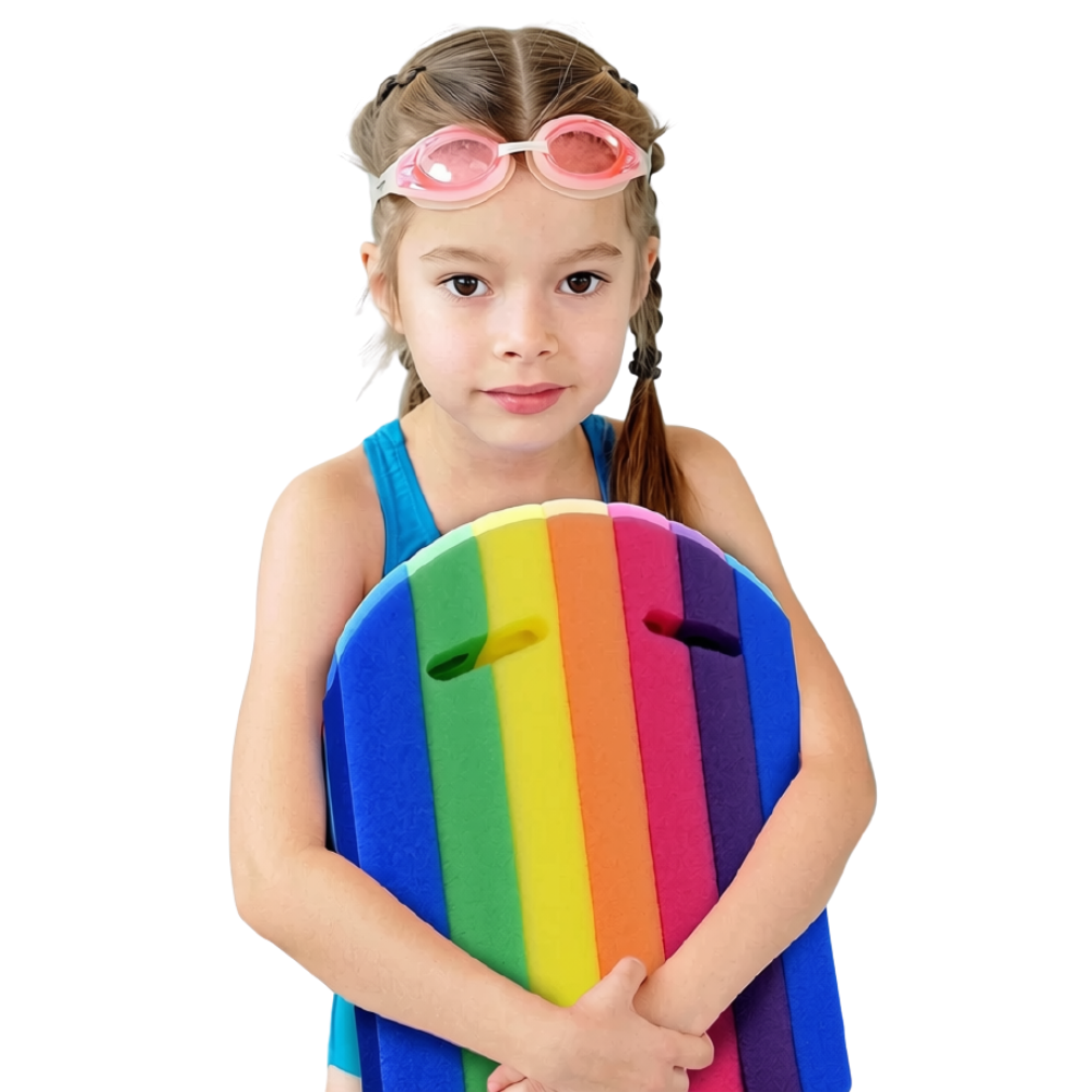 Rainbow Swimming Kickboard Lightweight EVA Foam Swim Board for Kids & Adults