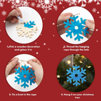 Make Your Own Christmas Decorations Craft Kit for Kids Colouring Hanging Christmas Party Crafts