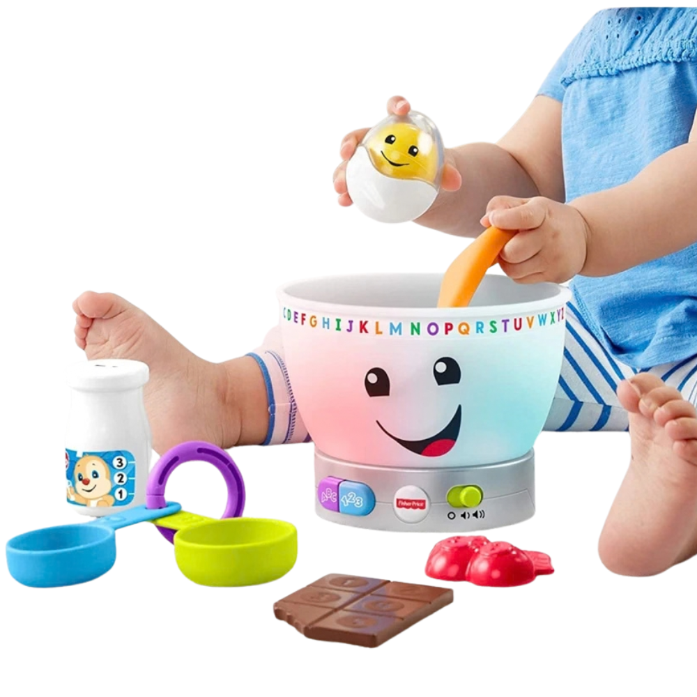 Fisher-Price Laugh & Learn Magic Colour Mixing Bowl Light Sound Learning Toy 6m+