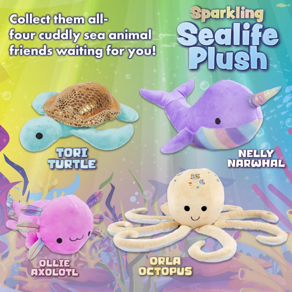 Abeec Octopus Plush Toy Cute Soft Cuddly Sea Animal Stuffed Toy for Kids Bedroom Gift