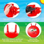 Abeec Red Space Hopper 45cm for Kids Indoor & Outdoor Garden Toy for Balance and Fun Time