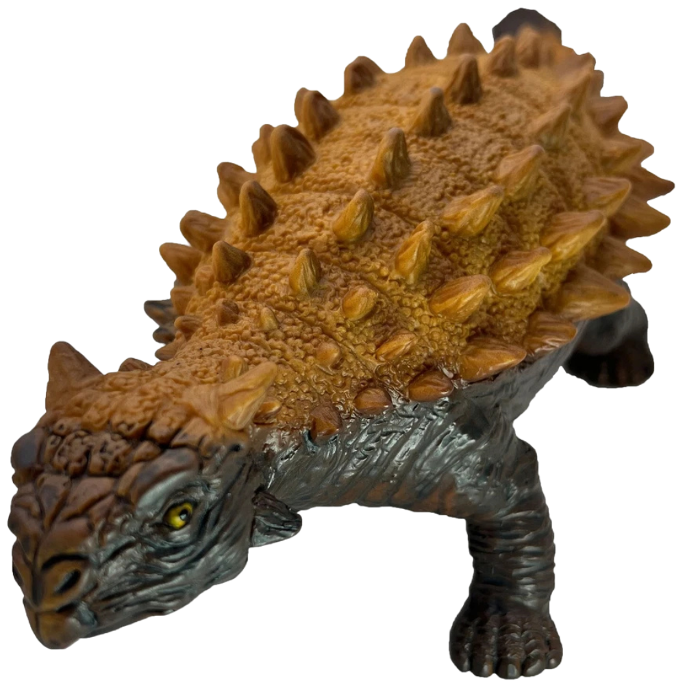 Saichania Dinosaur Toy 15 CM, Soft Rubber Jurassic Park Action Figure for Kids 3+
