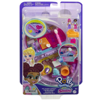 Polly Pocket Shani Art Studio Compact Micro Dolls 12 Accessories Portable Creative Playset 4+