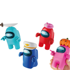 Among Us Series 2 Action Figures 4 Pack with Accessories 11cm Collectible Kids Toy Set